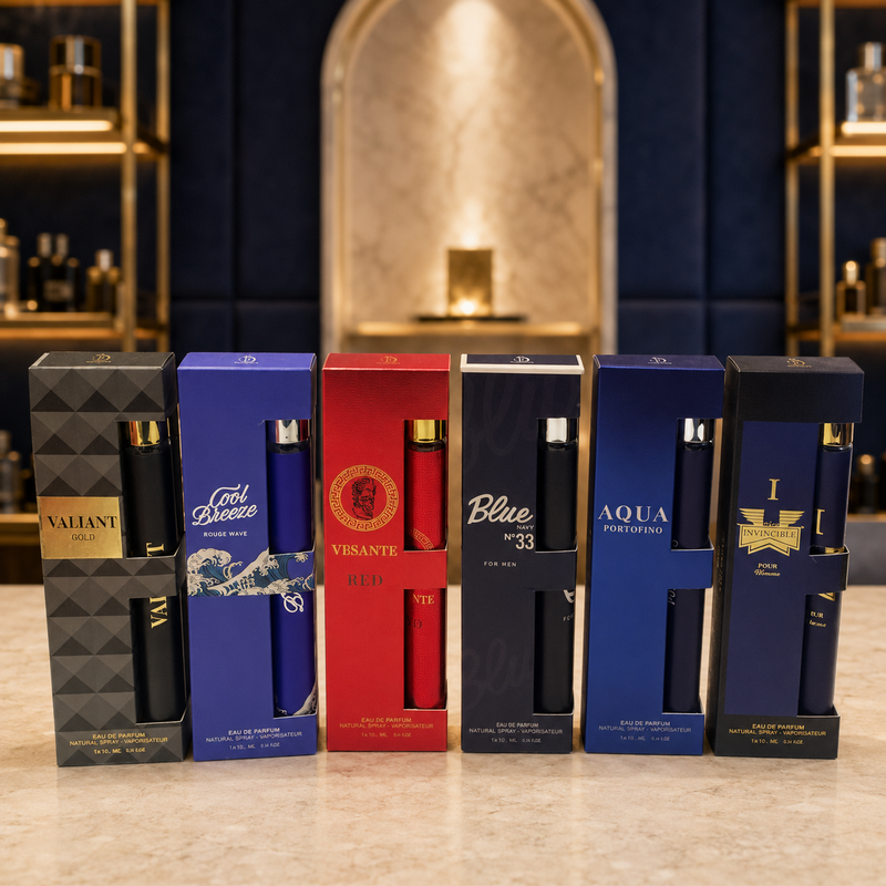 MEN TRAVEL SIZE COLOGNES VARIETY PACK OF 6