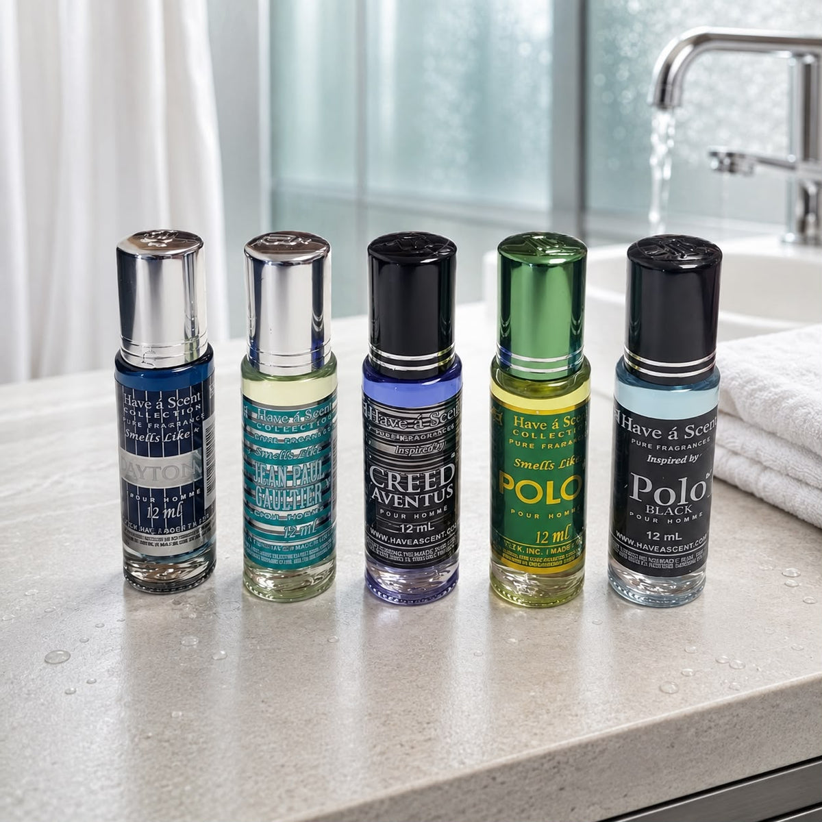 Fragrance oils for men. variety pack of 5